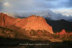 Pikes Peak, Garden of the Gods, Colorado Springs, sunrise, K